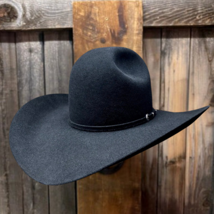 Rodeo King 7X | Open Crown | 4 1/2" Brim | Black