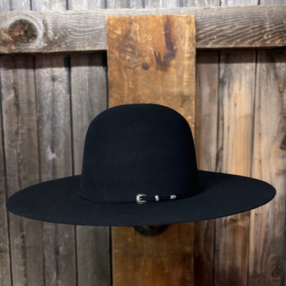 Rodeo King 7X | Open Crown | 4 1/2" Brim | Black